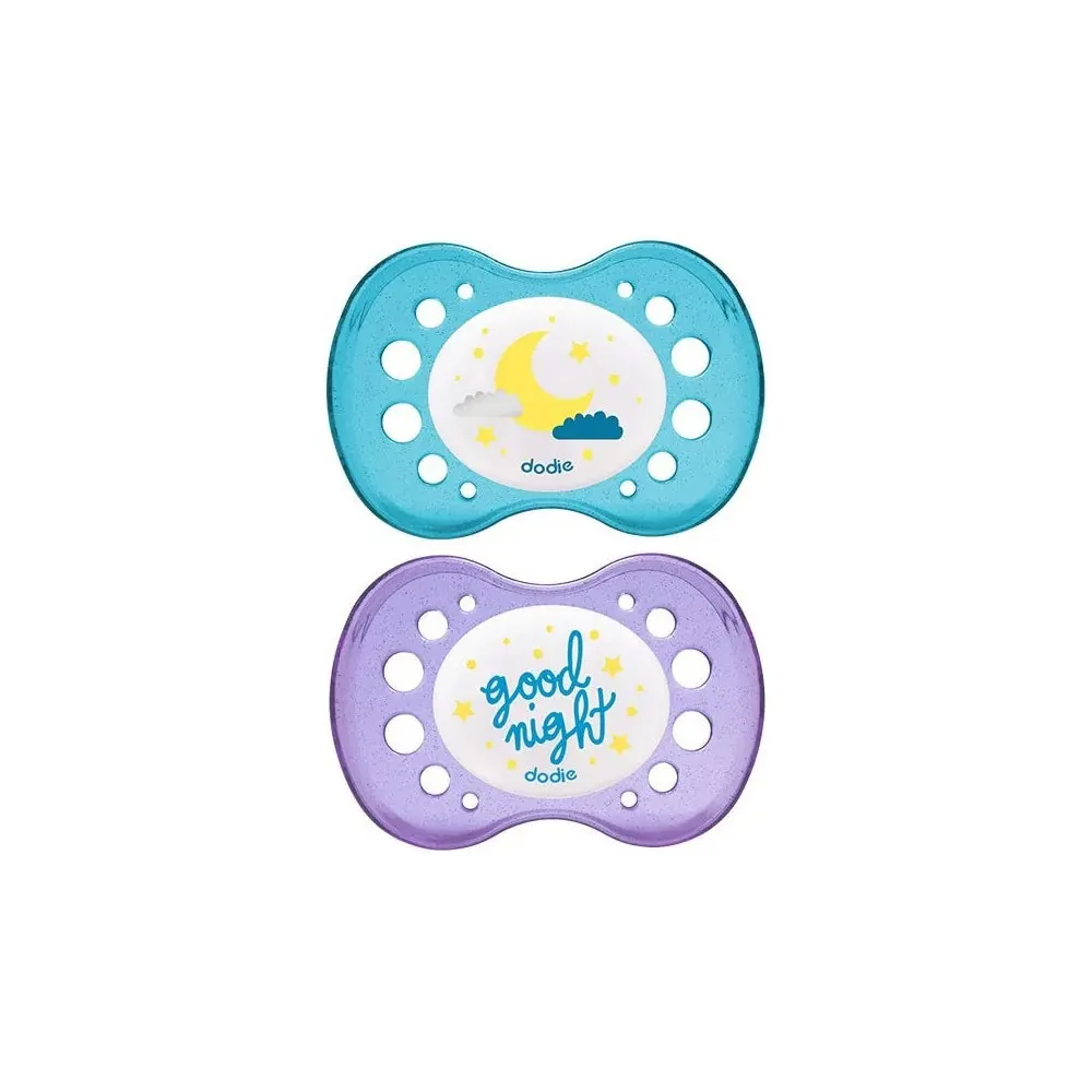 DODIE SUCETTE ANATOMIQUE A2 +18M DUO NUIT GOOD NIGHT / LUNE SANS ANNEAU
