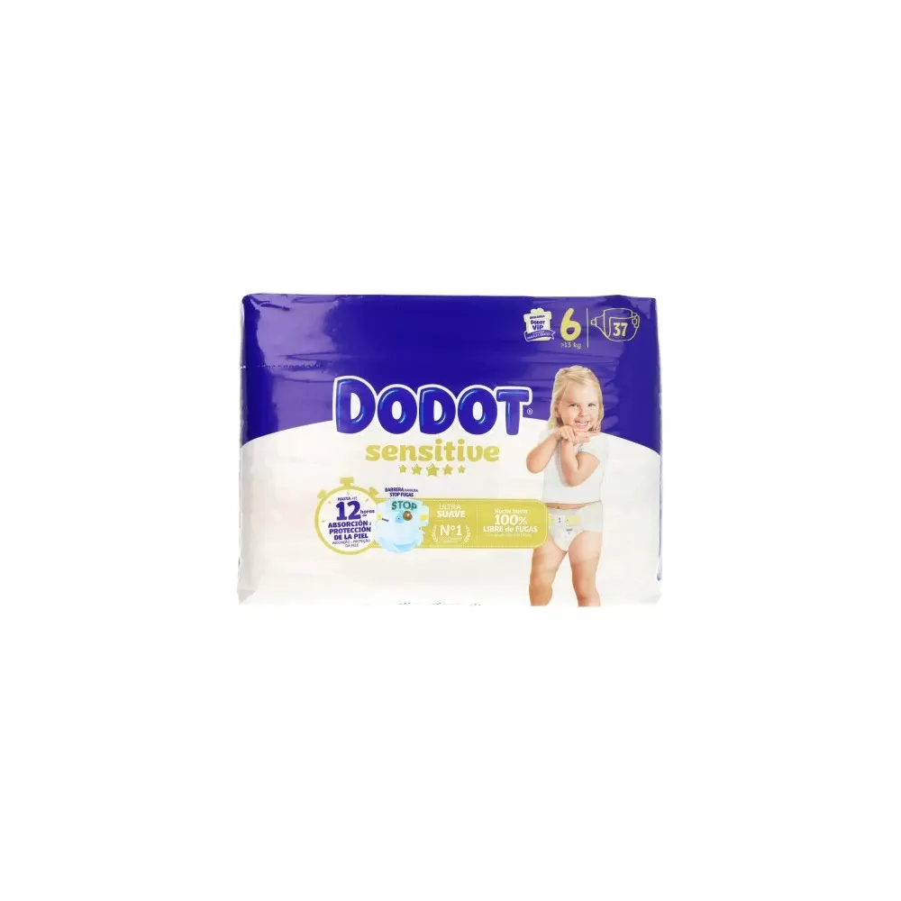 Dodot حفاضات Sensitive T6 - 13 كغ 37 قطعة
