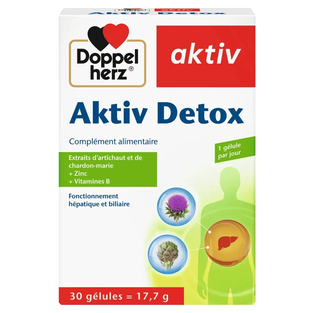 DOPPELHERZ Aktiv Detox 30 كبسولة