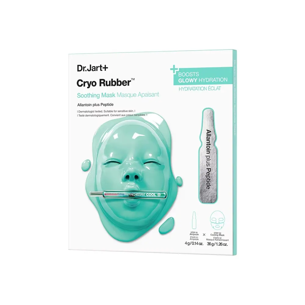 Dr. Jart+ Cryo Rubber™ بالألانتوين المهدئ 4 غ + 40 غ – قناع منعش وعناية مرممة