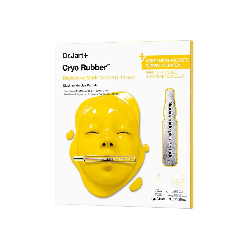 Dr. Jart+ Cryo Rubber™ مفتح بفيتامين C 4 غ + 40 غ – قناع للإشراق وعناية منشطة