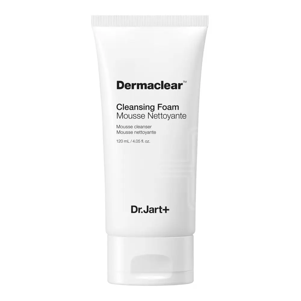 Dr. Jart+ Dermaclear™ رغوة منظفة للوجه 120 مل – منظف منقٍّ وإشراق طبيعي
