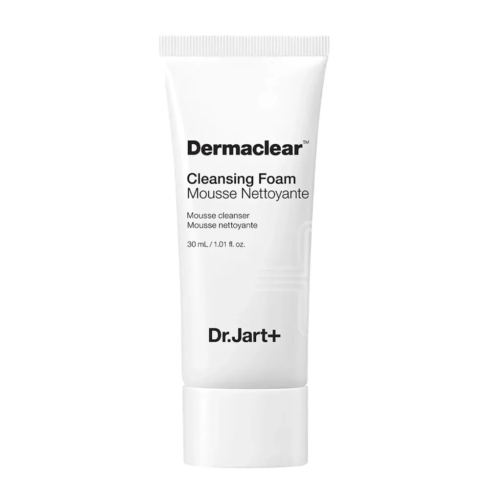 Dr. Jart+ Dermaclear™ رغوة منظفة للوجه 30 مل – منظف منقٍّ وإشراق طبيعي