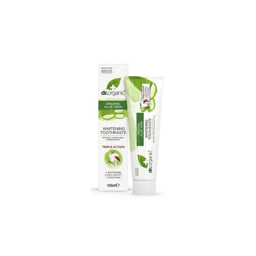 DR ORGANIC معجون أسنان بالألوة فيرا 100 مل