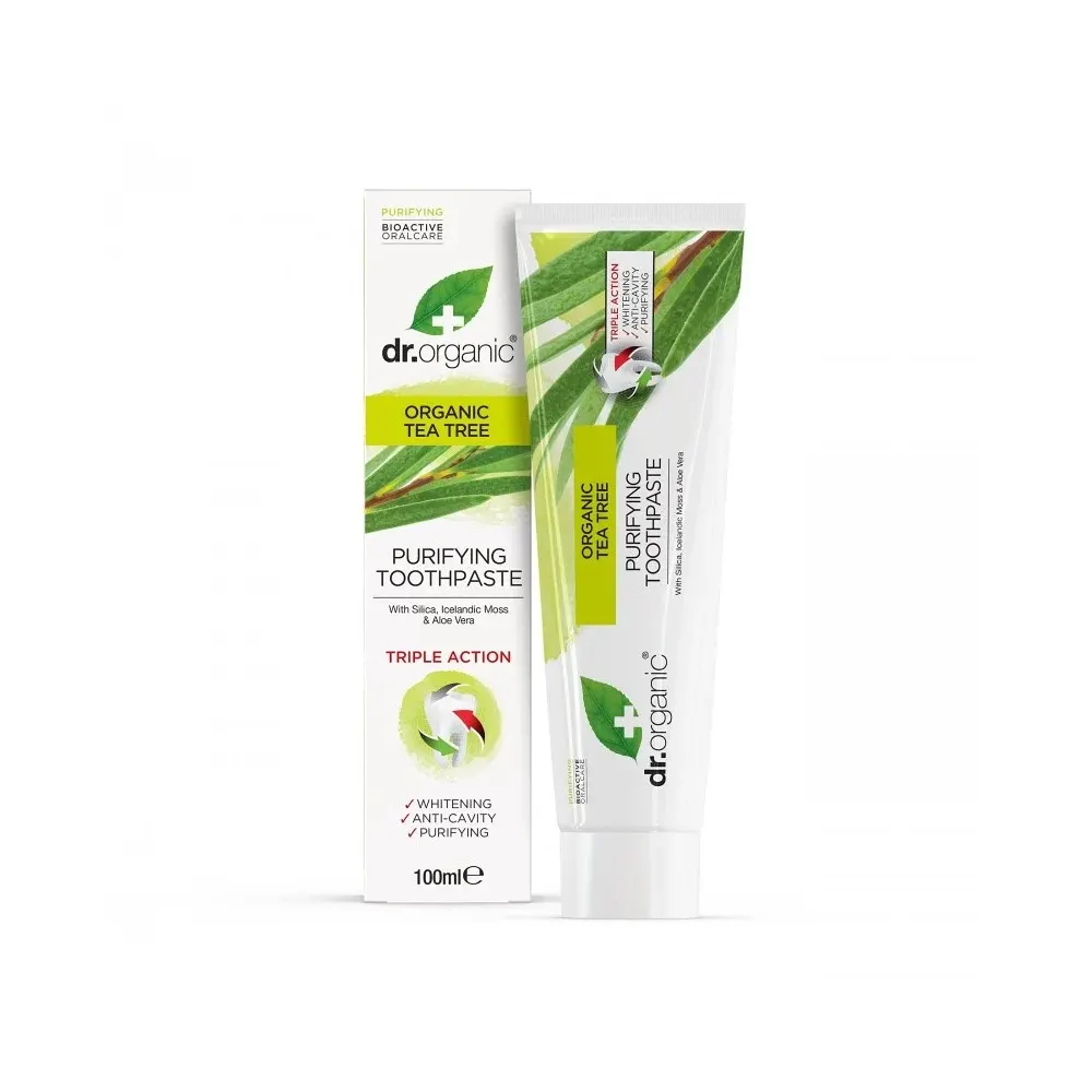 DR ORGANIC معجون أسنان بشجرة الشاي 100 مل