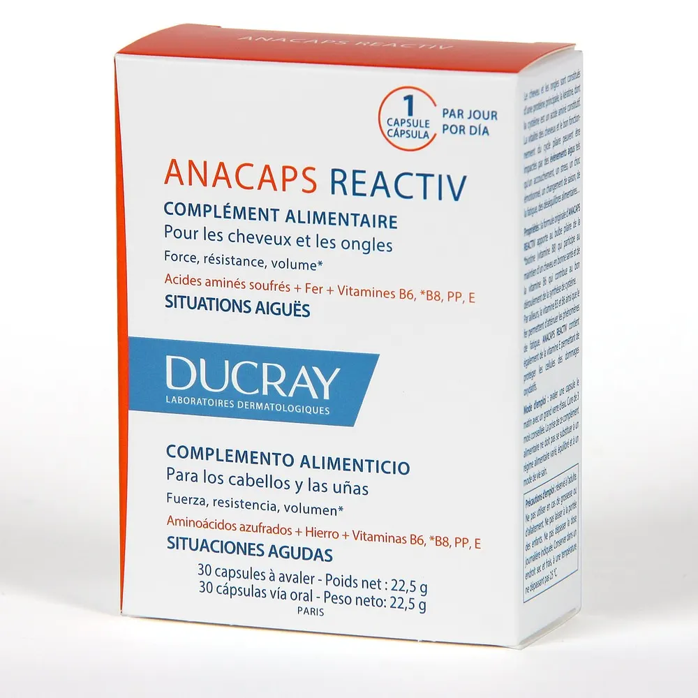DUCRAY Anacaps Reactiv 30 كبسولة