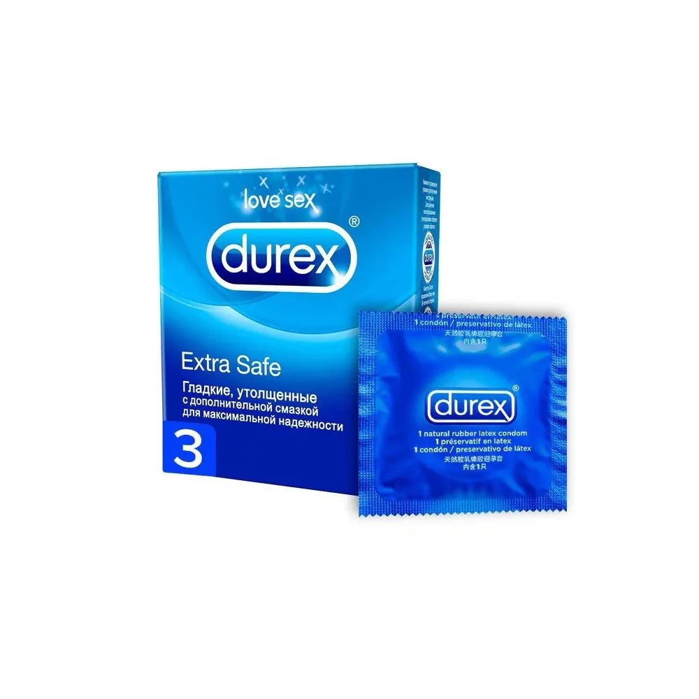 DUREX Extra Safe 3 واقيات ذكرية