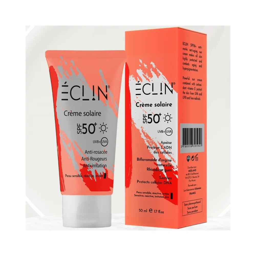 Eclin crème solaire Anti-Rougeurs SPF50+ 50ml