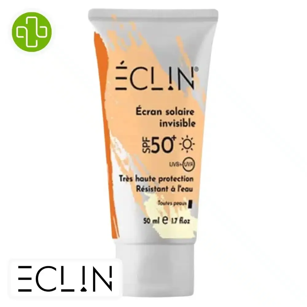 ECLIN Pack Écran Solaire Invisible SPF50+ 50ml = Gel Nettoyant 50ml Offert