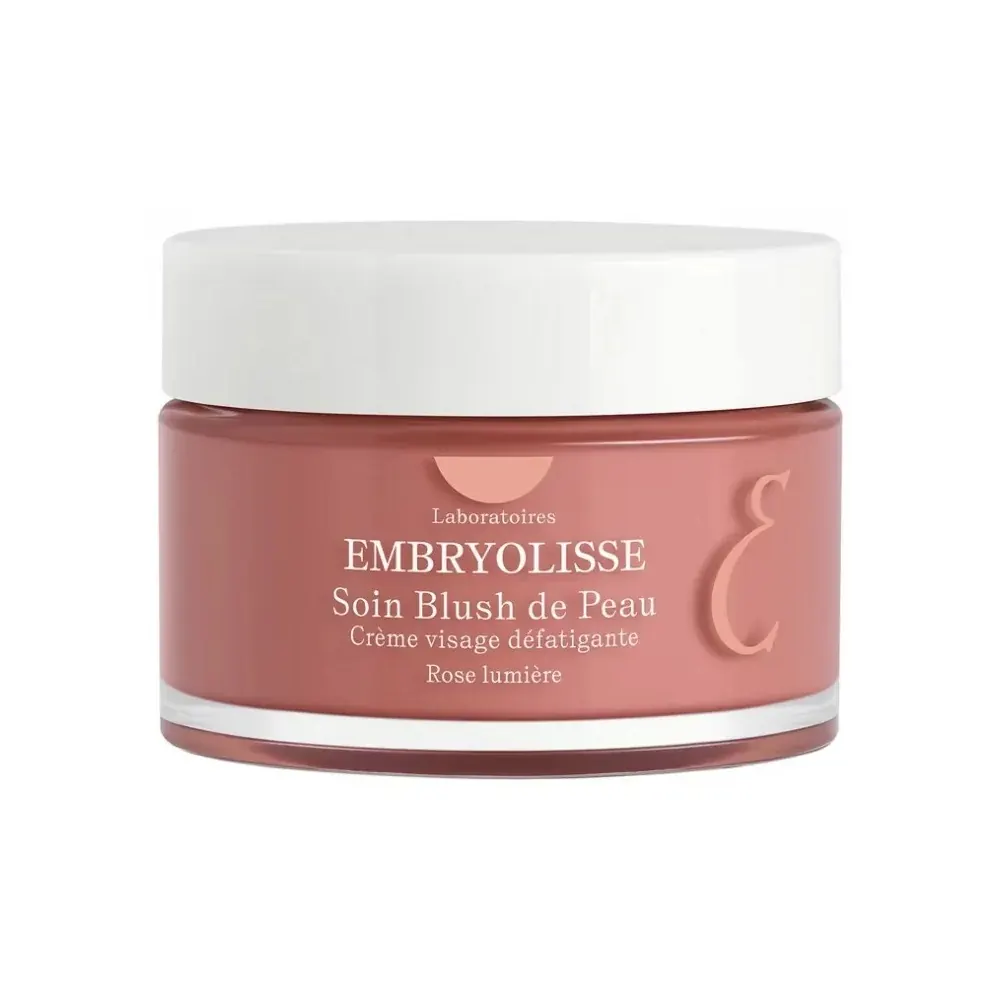 Embryolisse كريم مرطب مطفئ للمعان 50 مل + Blush de Peau Rose Lumière 30 مل = فرشاة + Pâte Secrète 3 في 1 15 مل هدية