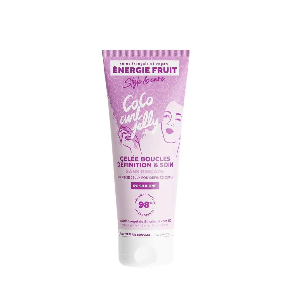 ENERGIEFRUIT Coco Curl جيلي عناية لتحديد التجعيدات - زيت جوز الهند - بدون سيليكون 200 مل