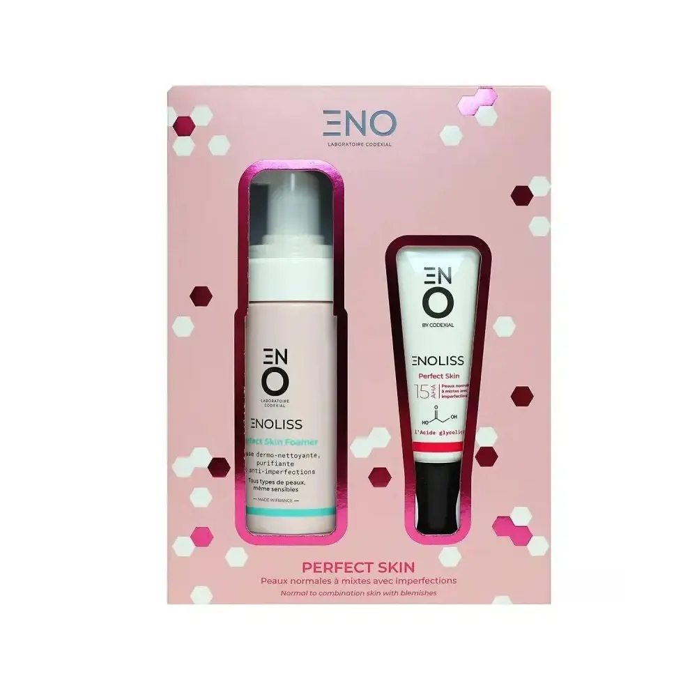 ENOLISS COFFRET PERFECT SKIN 15 AHA 30ML + MOUSSE NETTOYANTE 150ML