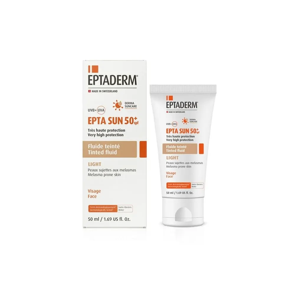 Eptaderm Epta Sun Spf50+ Fluide Teinte Light 50ml