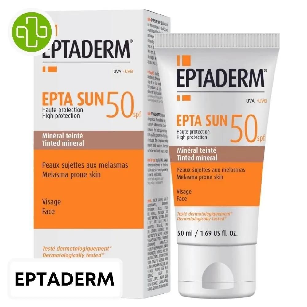Eptaderm Epta Sun Spf50+ Fluide Teinte Medium 50ml