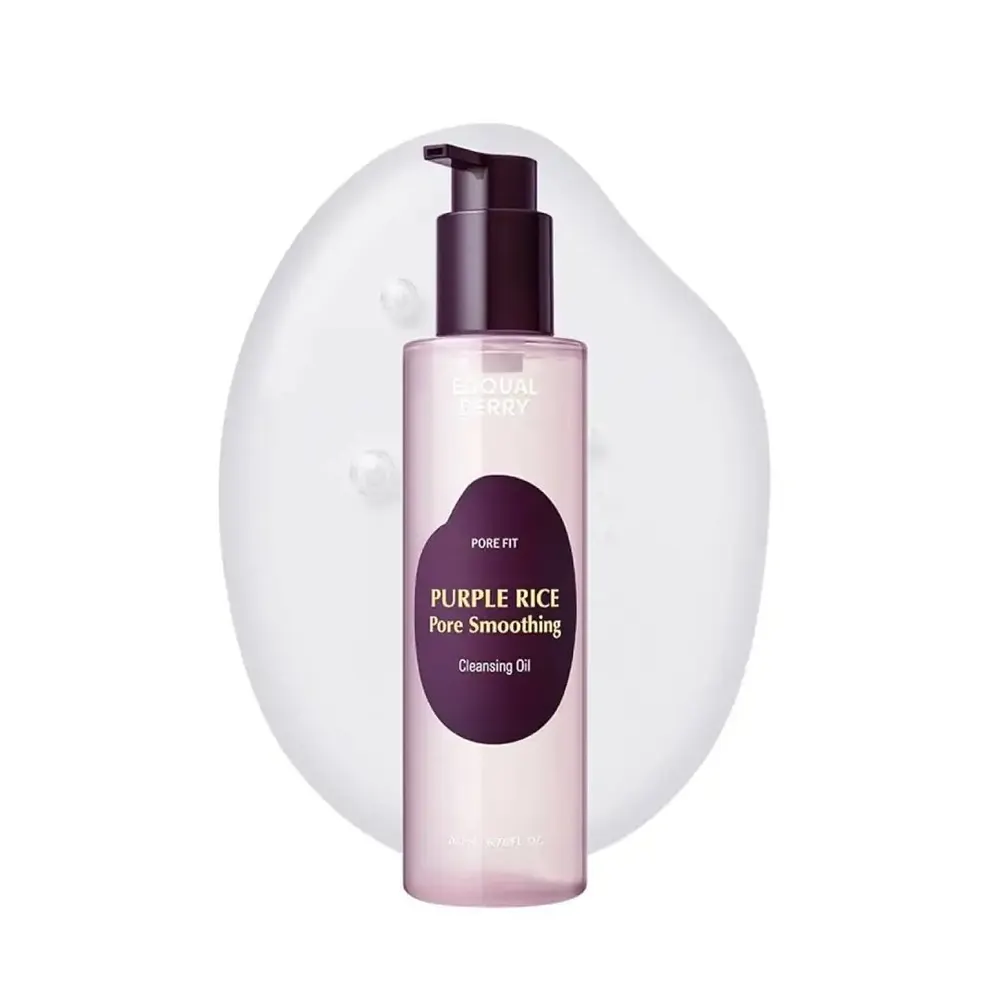 EQQUAL Berry Purple Rice – Huile Nettoyante Lissante Pores – 200 ML