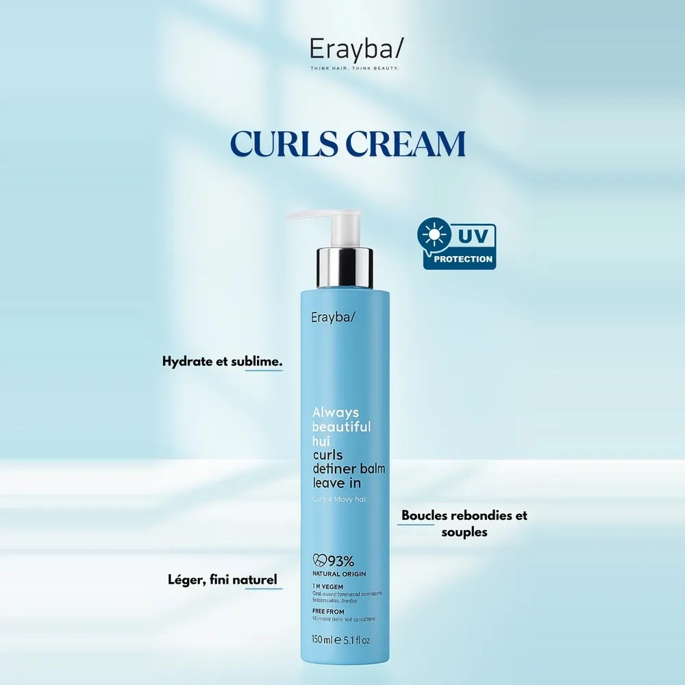 Erayba ABH Curls Curls Definer Balm للشعر المجعد ضد الفريز 150 مل