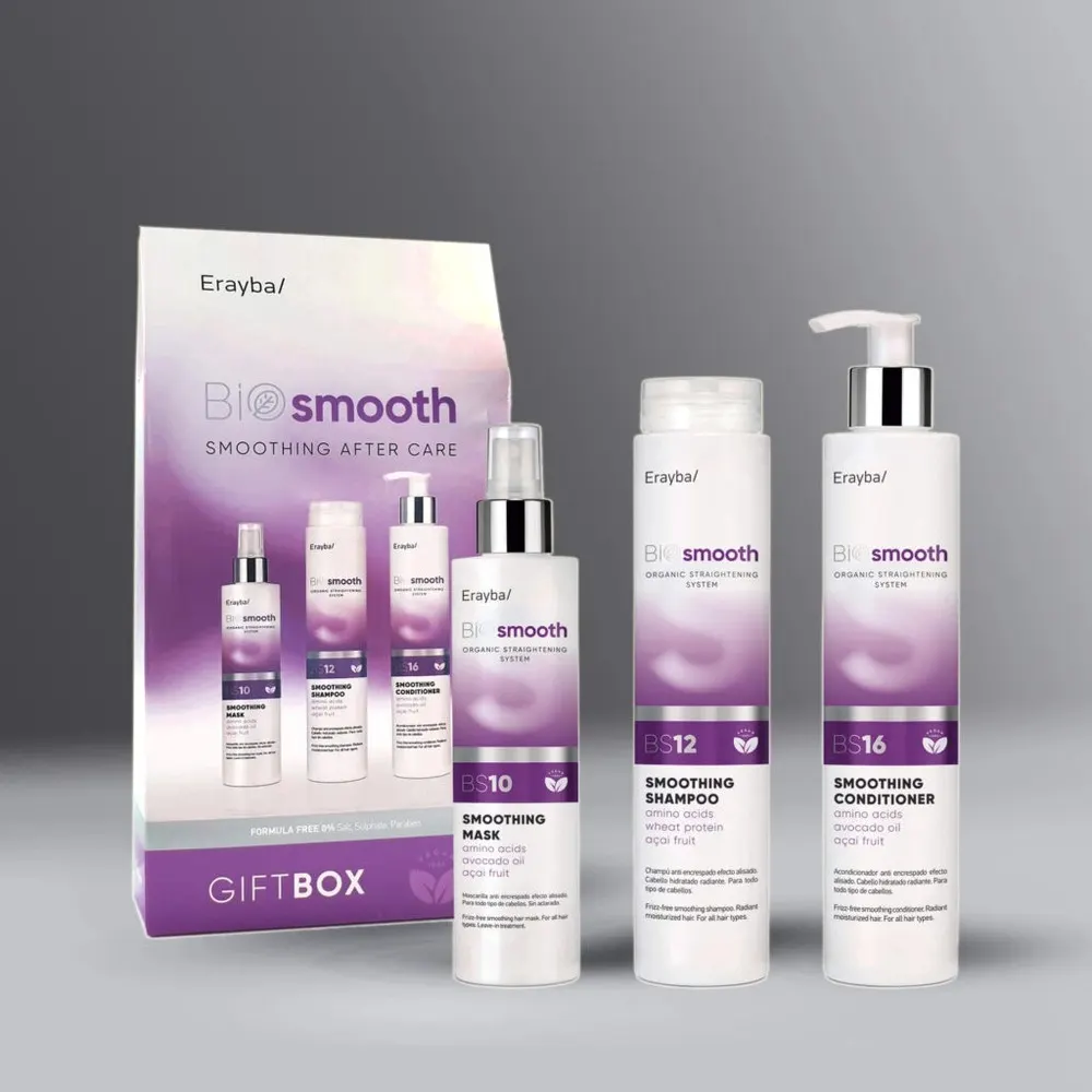 Erayba Bio Smooth Gift Box Shampooing 250 ml + Après-shampooing 250 ml + Masque lissant 150 ml