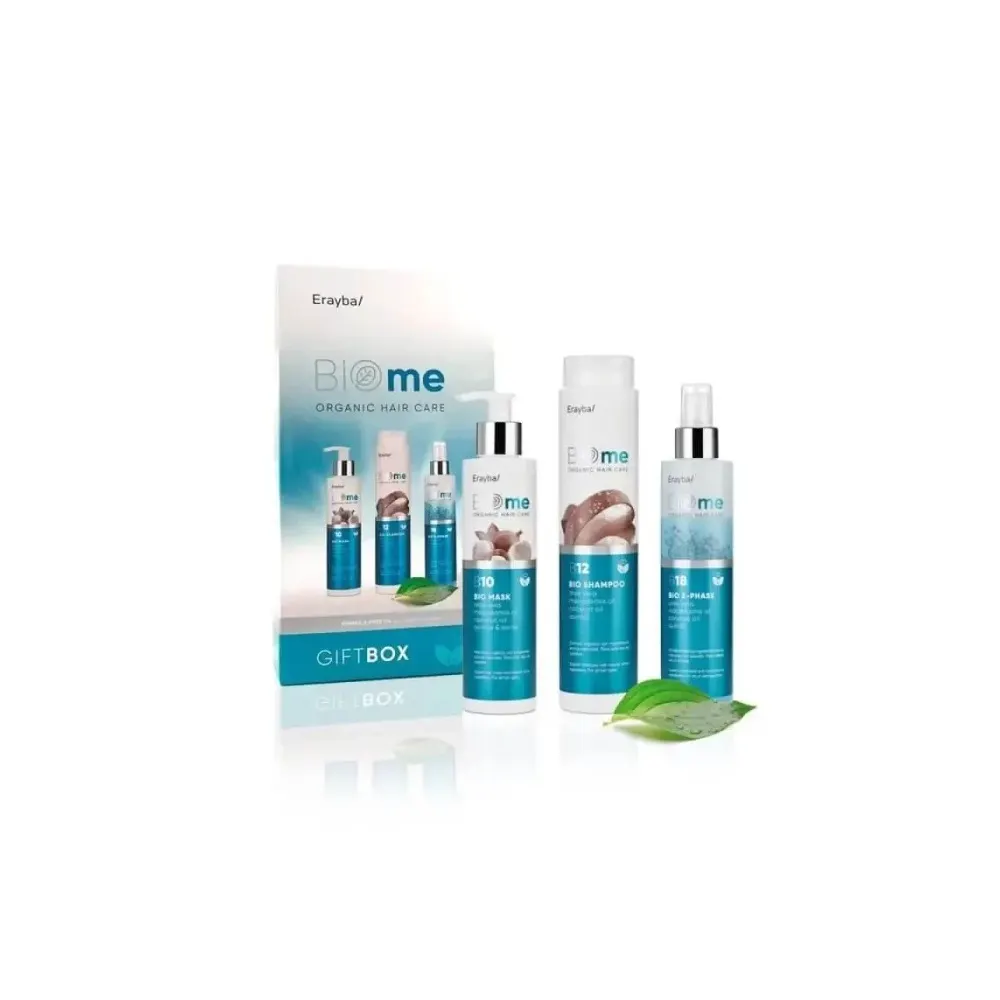 ERAYBA BIOME GIFT BOX BIO SHAMPOOING 250ML+ BIO MASK 200ML+ BIO 2 PHASE 200ML