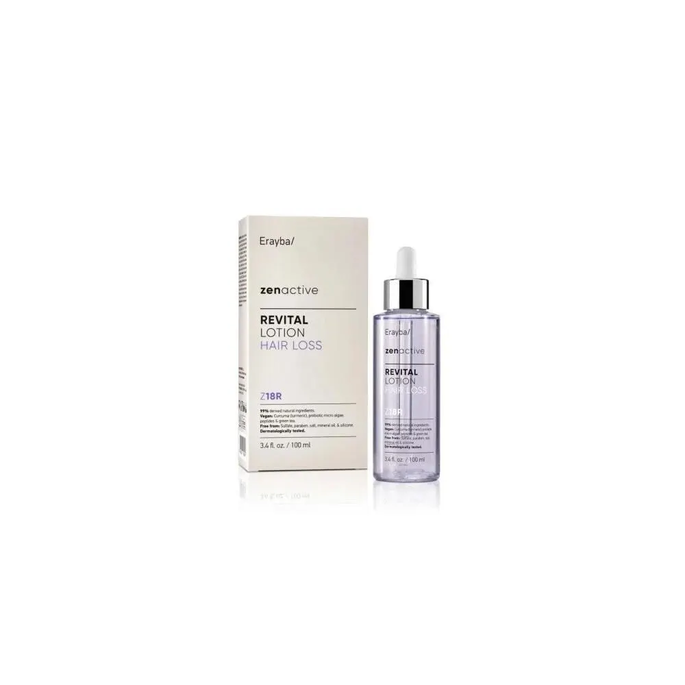 Erayba ZenActive Lotion Revital Z18R 100ml– Traitement Anti-Chute & Stimulation du Cuir Chevelu