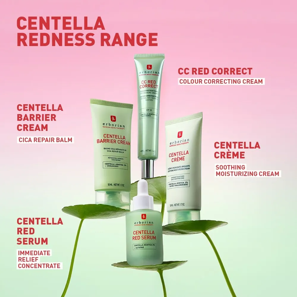 ERBORIAN CENTELLA RED SERUM 30ML + CC Red Correct Anti redness 15ML = SUPER BB 5 ML + TOTE BAG OFFERTS