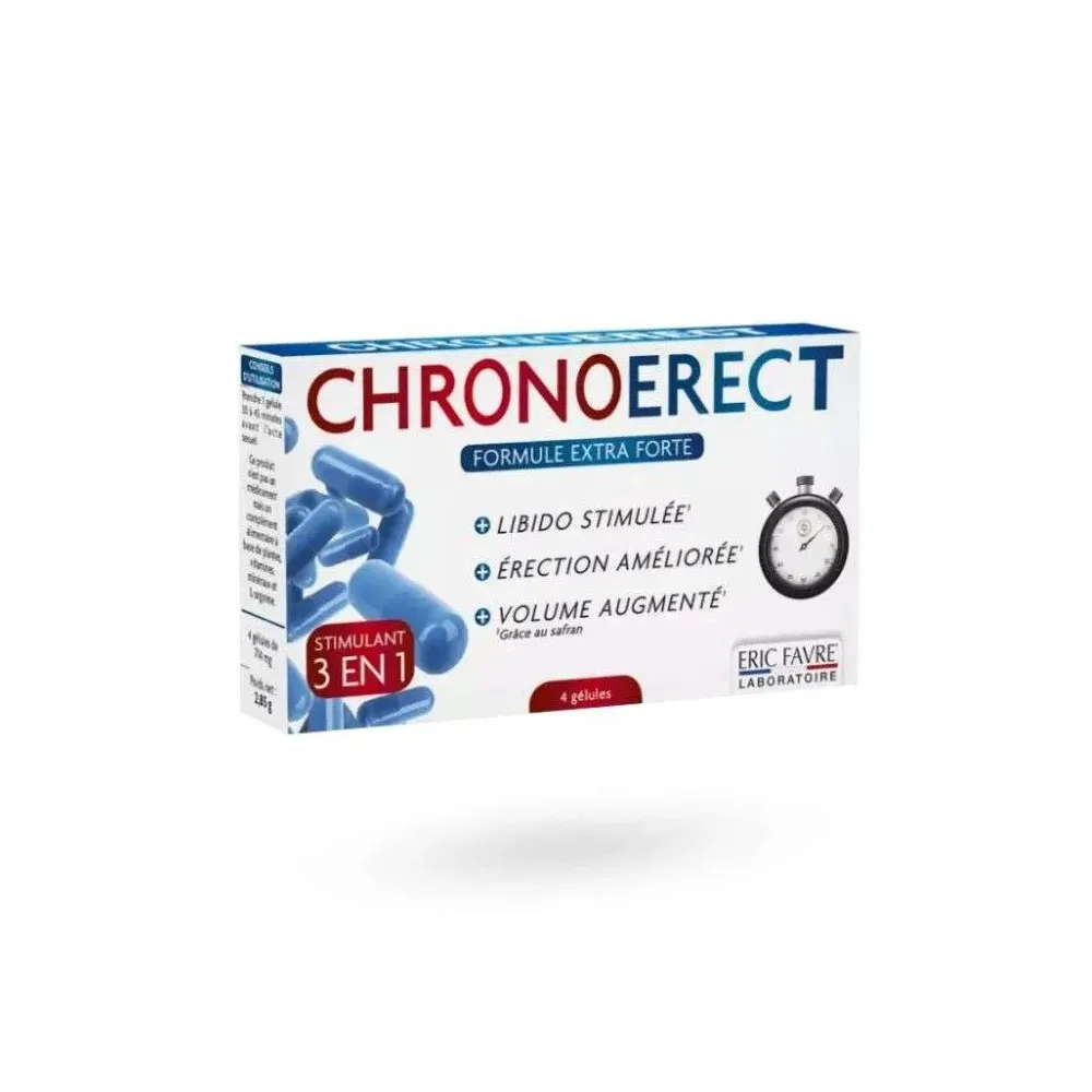 ERIC FAVRE CHRONOERECT STIMULANT TONUS SEXUEL 4 GELULES