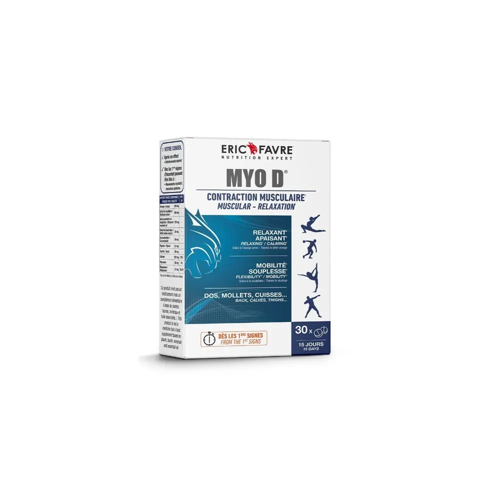 Eric Favre Myo D – Décontraction musculaire 30 comprimés