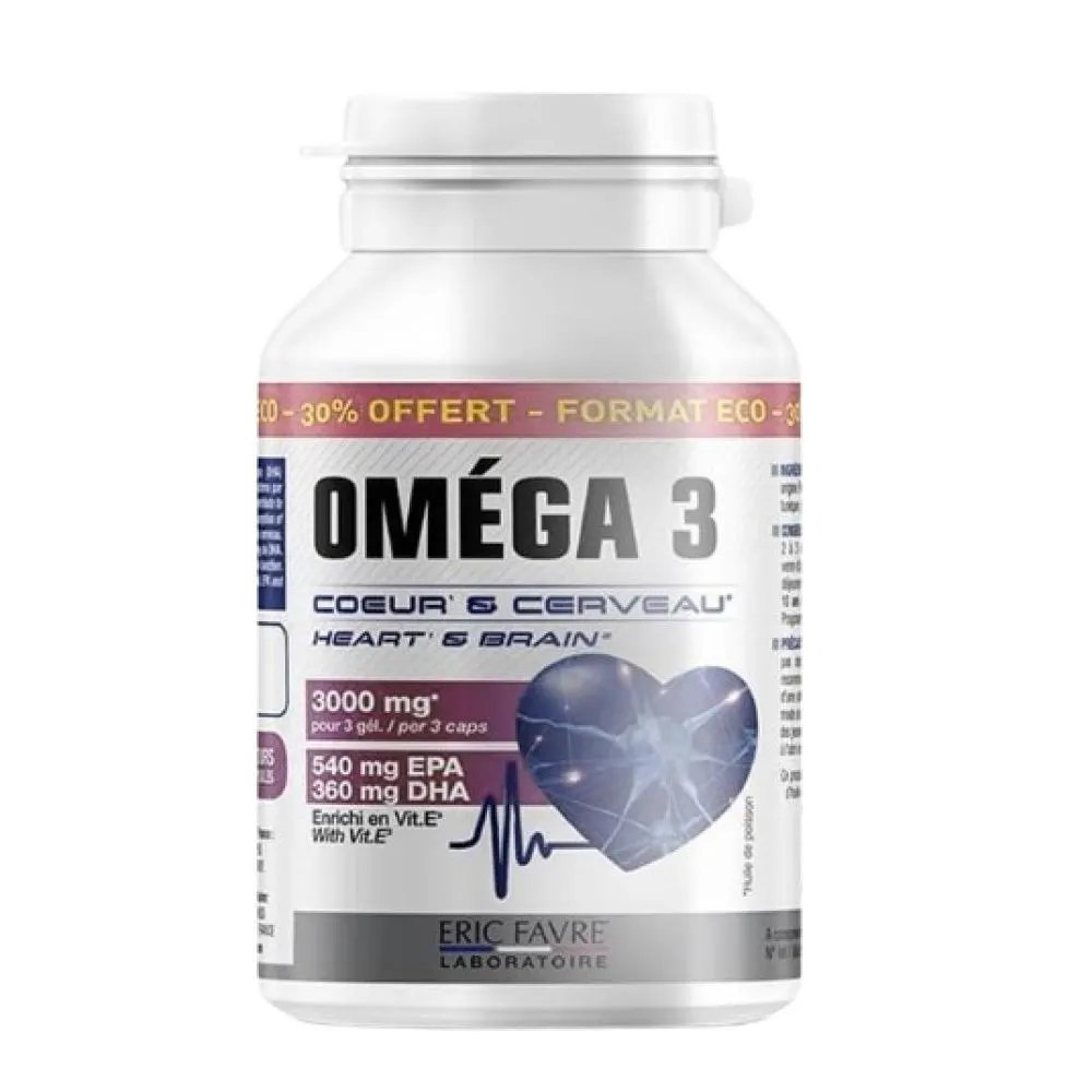 Eric Favre OMEGA 3 – Cœur et cerveau 120 gélules