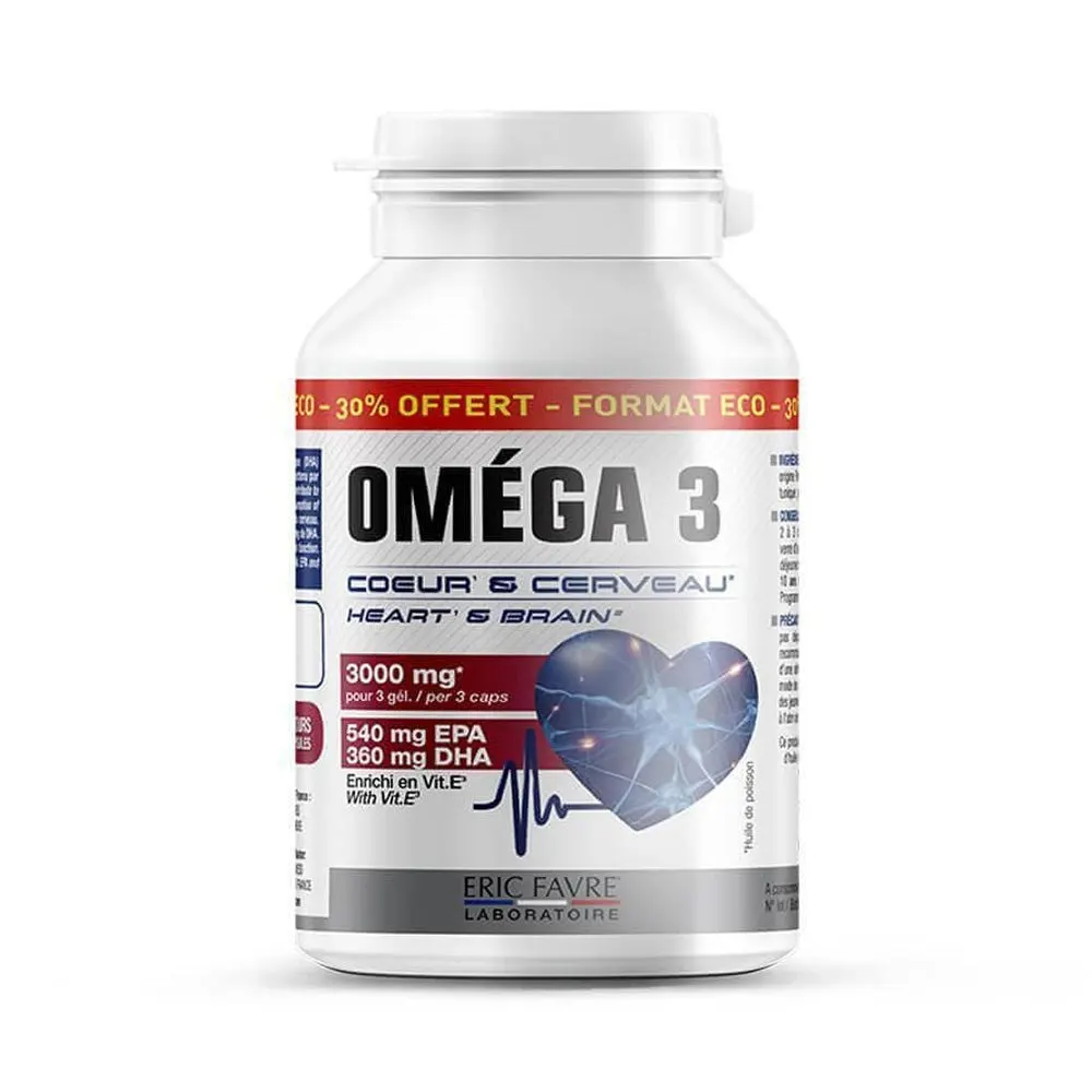 Eric Favre OMEGA 3 – Cœur et cerveau 60 gélules