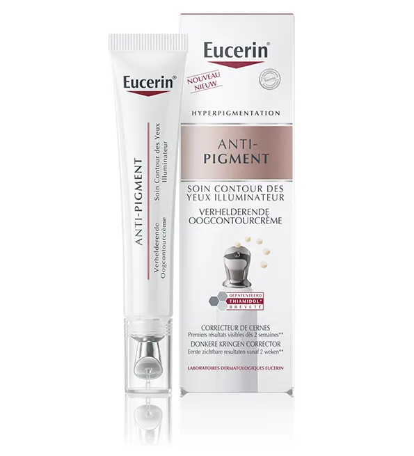 Eucerin Anti-Pigment عناية لمحيط العين مضيئة - تقلل الهالات والانتفاخات والخطوط الدقيقة