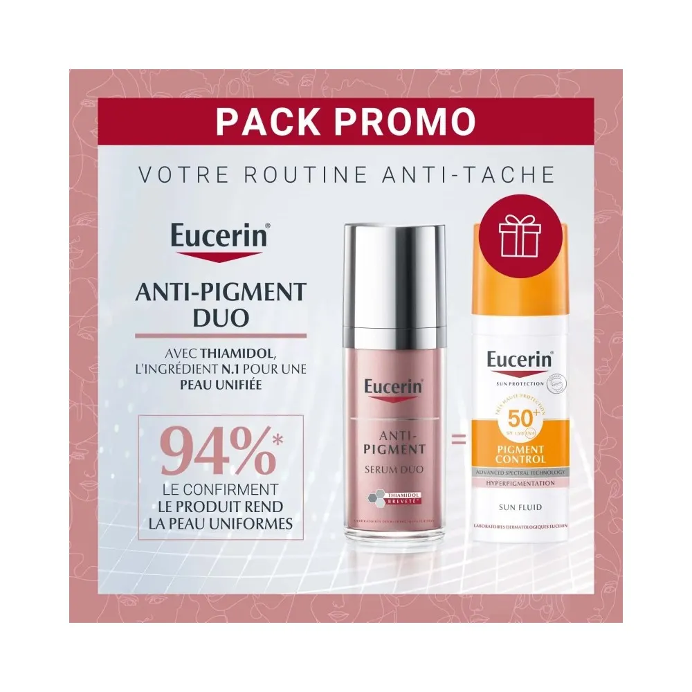 EUCERIN PACK ANTI-PIGMENT SÉRUM DUO 30 ML = PIGMENT CONTROL FLUID OFFERT