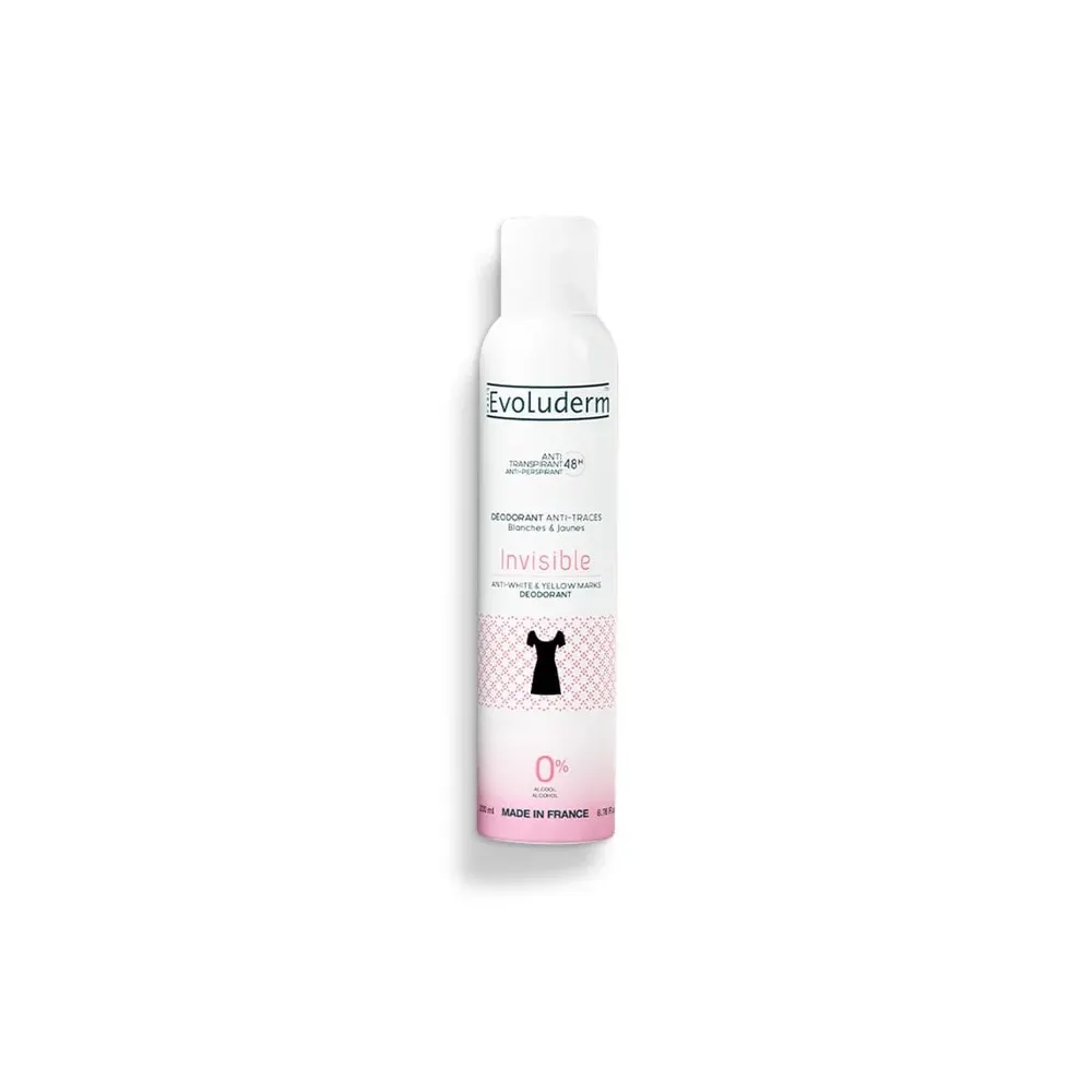 EVOLUDERM DEODORANT ANTI TRANSPIRANT 48H INVISIBLE 200ML