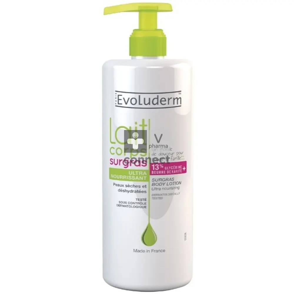 EVOLUDERM LAIT COPRS SURGRAS 500ML