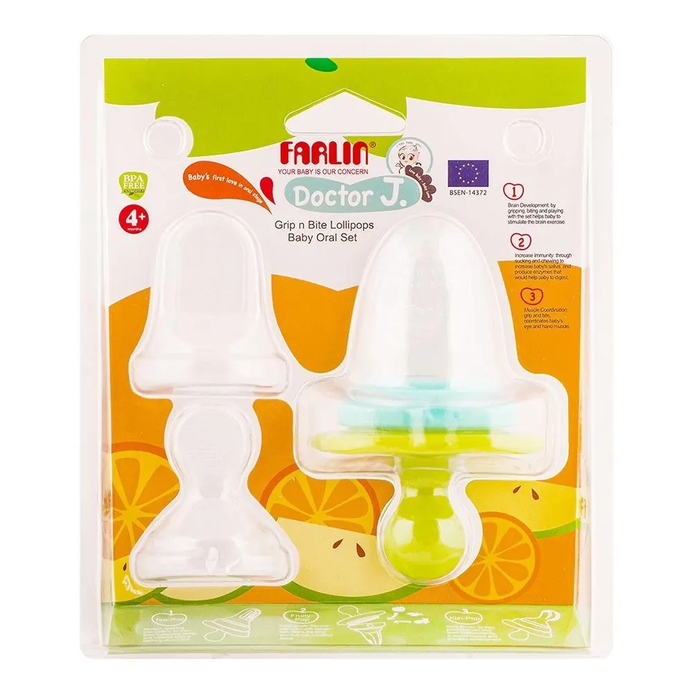 FARLIN مجموعة ORAL LOLLIPOPS 3 في 1 4M+ BBC-003