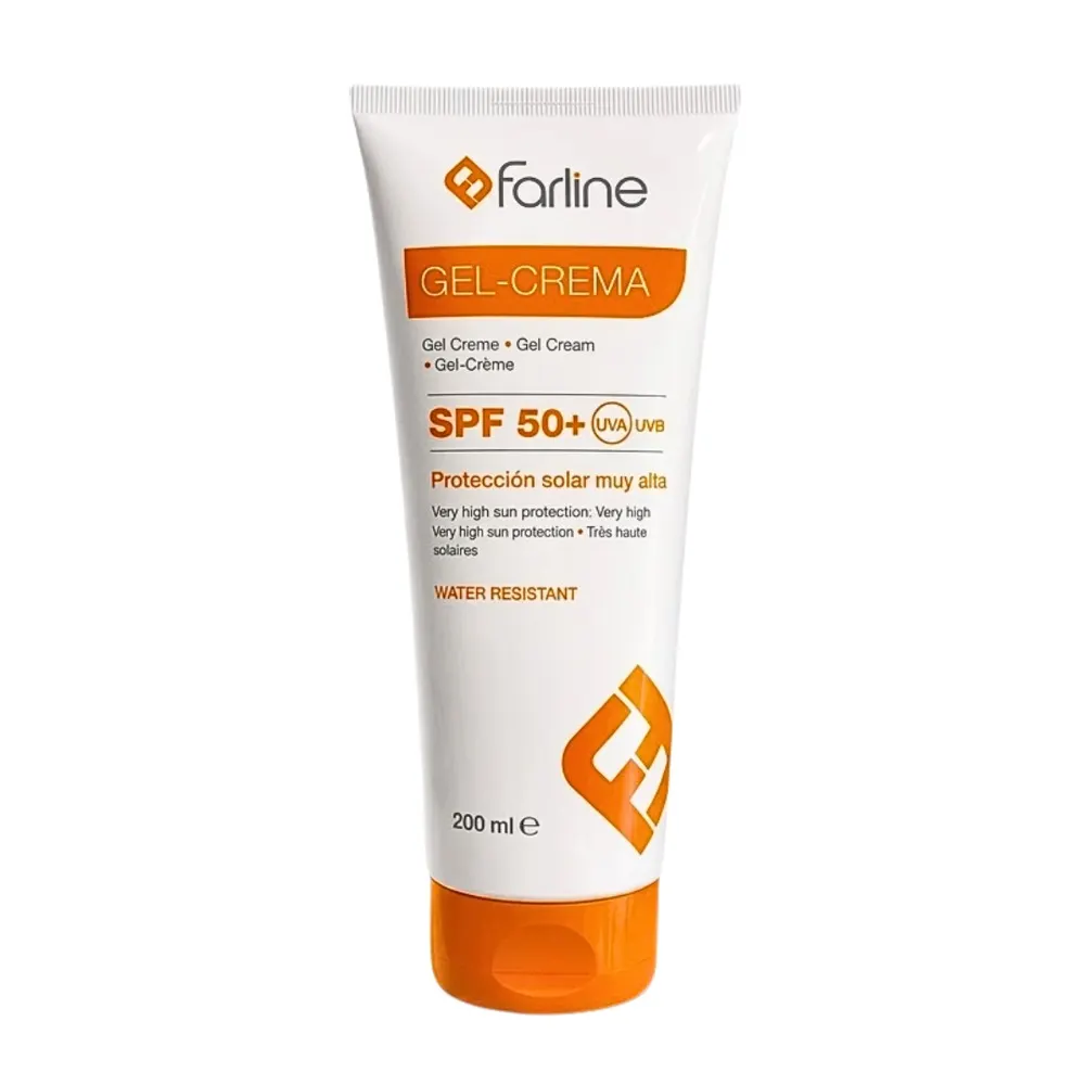 FARLINE جل كريم واقي من الشمس SPF 50+ UVA/UVB مقاوم للماء 200 مل