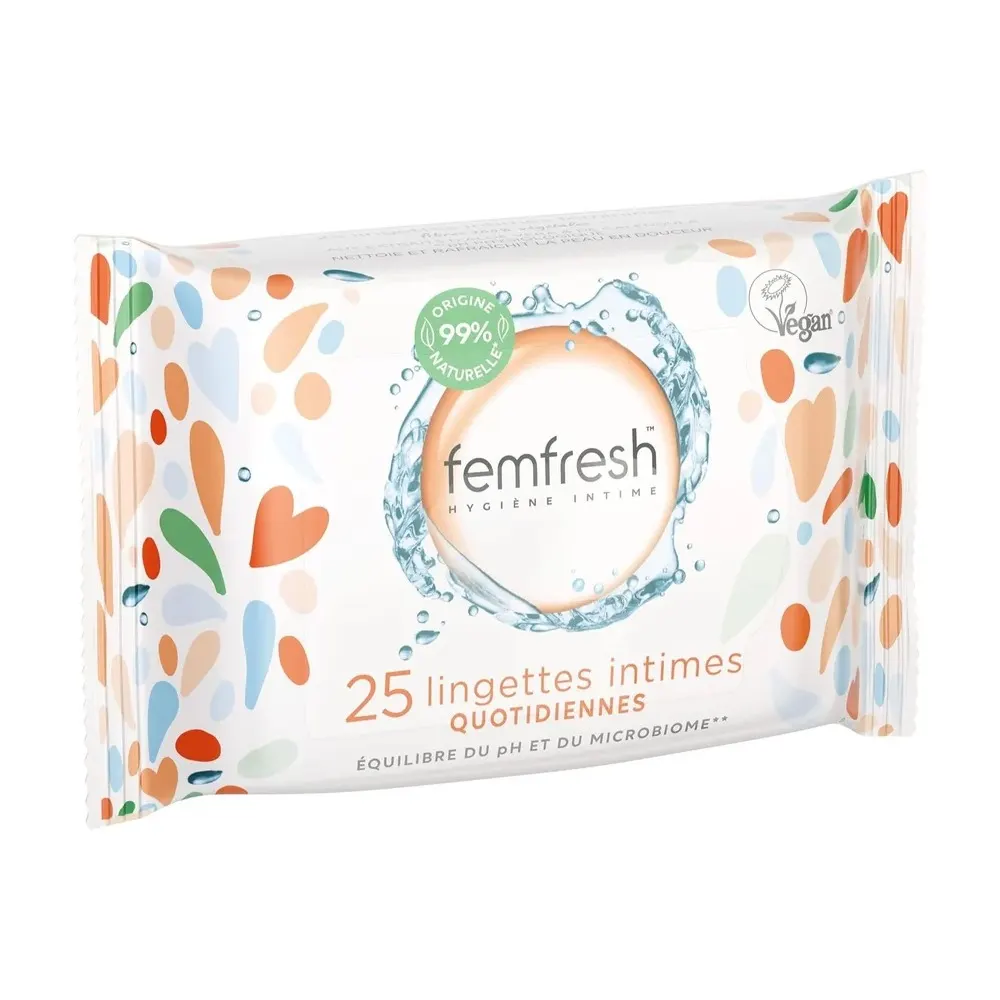 FEMFRESH مناديل حميمية يومية 25 قطعة