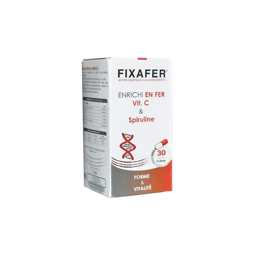 FIXAFER حديد وفيتامين C 30 كبسولة