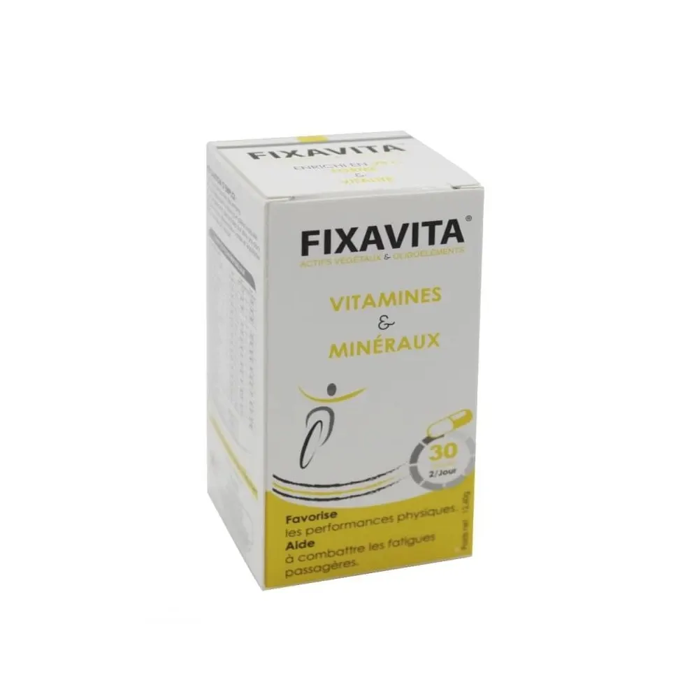 FIXAVITA VITAMINES ET MINERAUX 30 GELULES