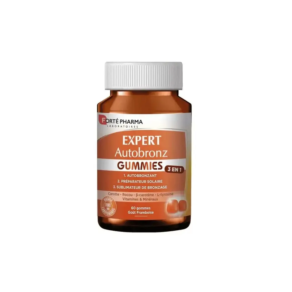 Forte Pharma EXPERT AUTOBRONZ 60 علكة 3 في 1