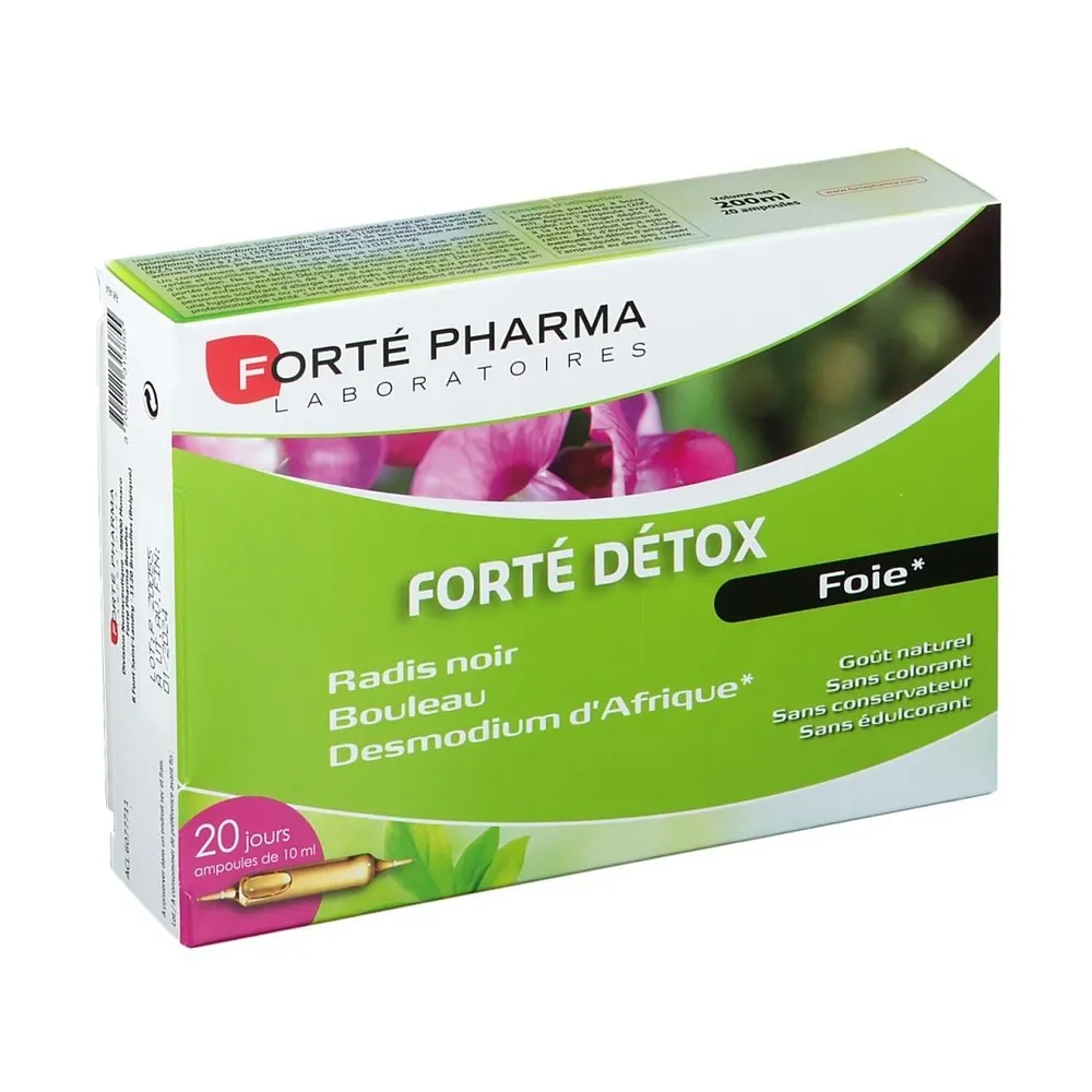 Forté Pharma Forté ديتوكس راحة الكبد 2800 ملغ 20 أمبولة