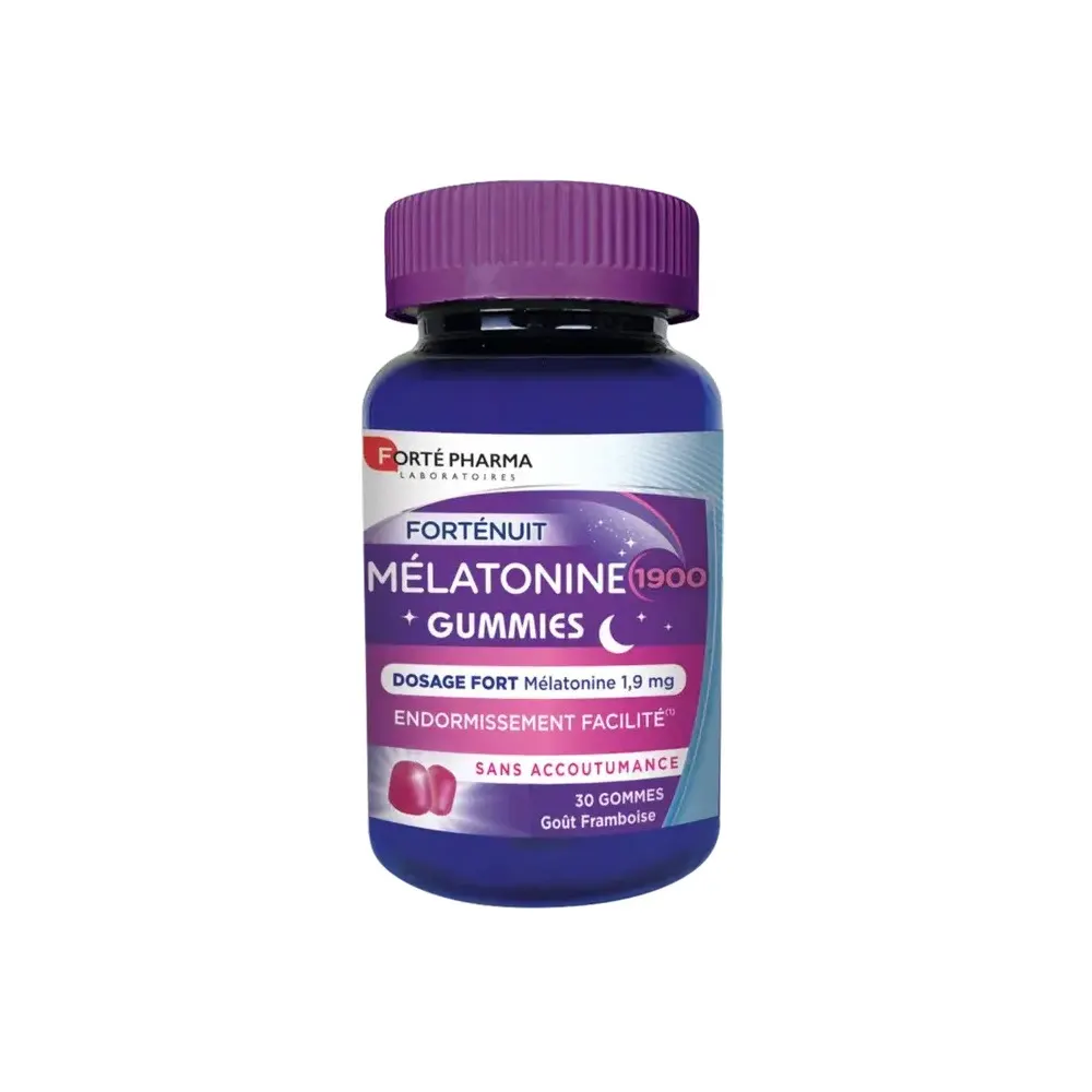 FORTE PHARMA FORTE NUIT ميلاتونين علكة 30 علكة بنكهة التوت