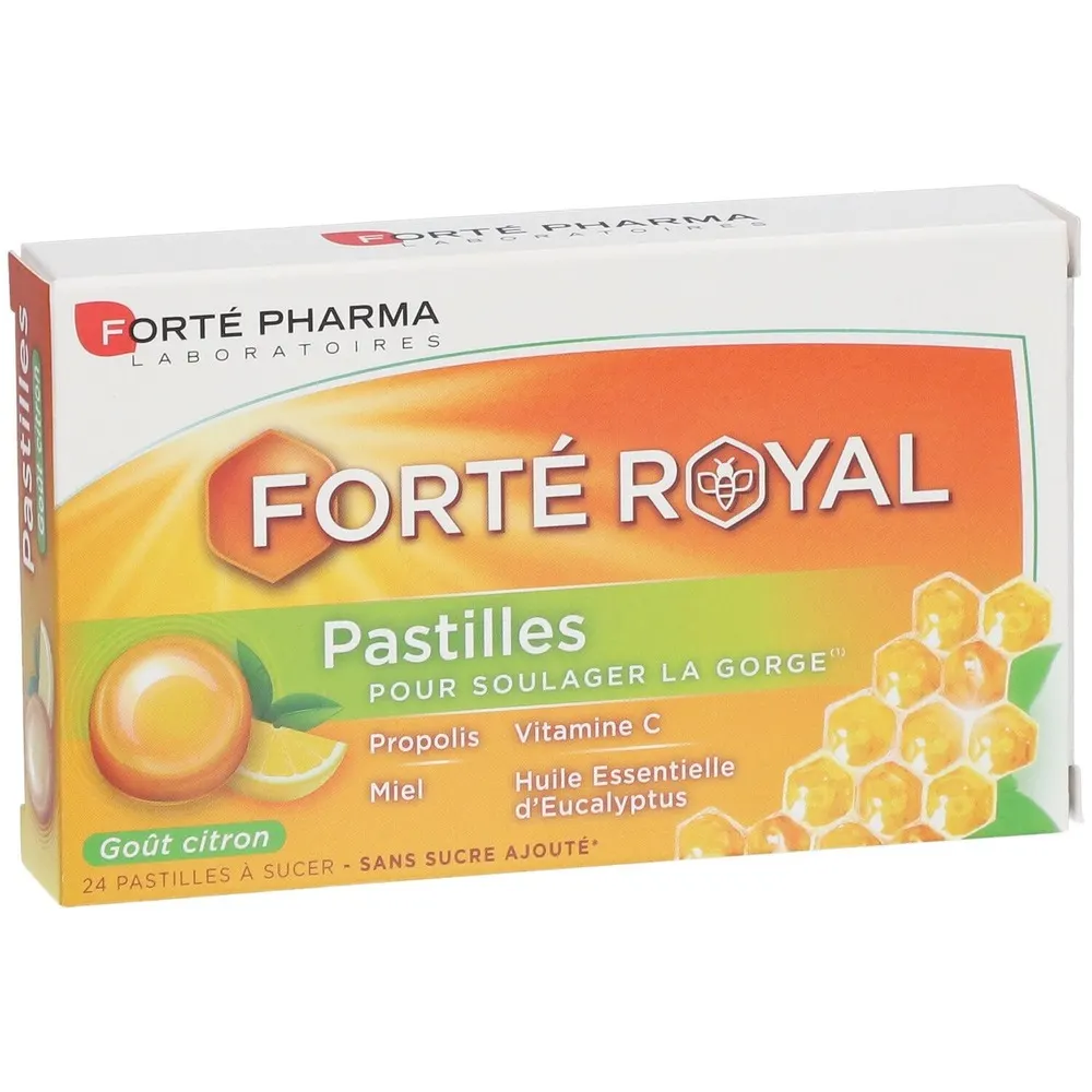 Forte Pharma FORTE ROYAL 24 قرص للمص بنكهة الليمون