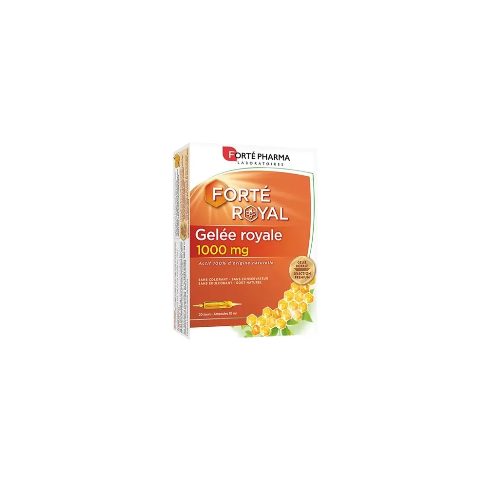 FORTE PHARMA FORTE ROYAL غذاء ملكات النحل 1000 ملغ 20 أمبولة 10 مل