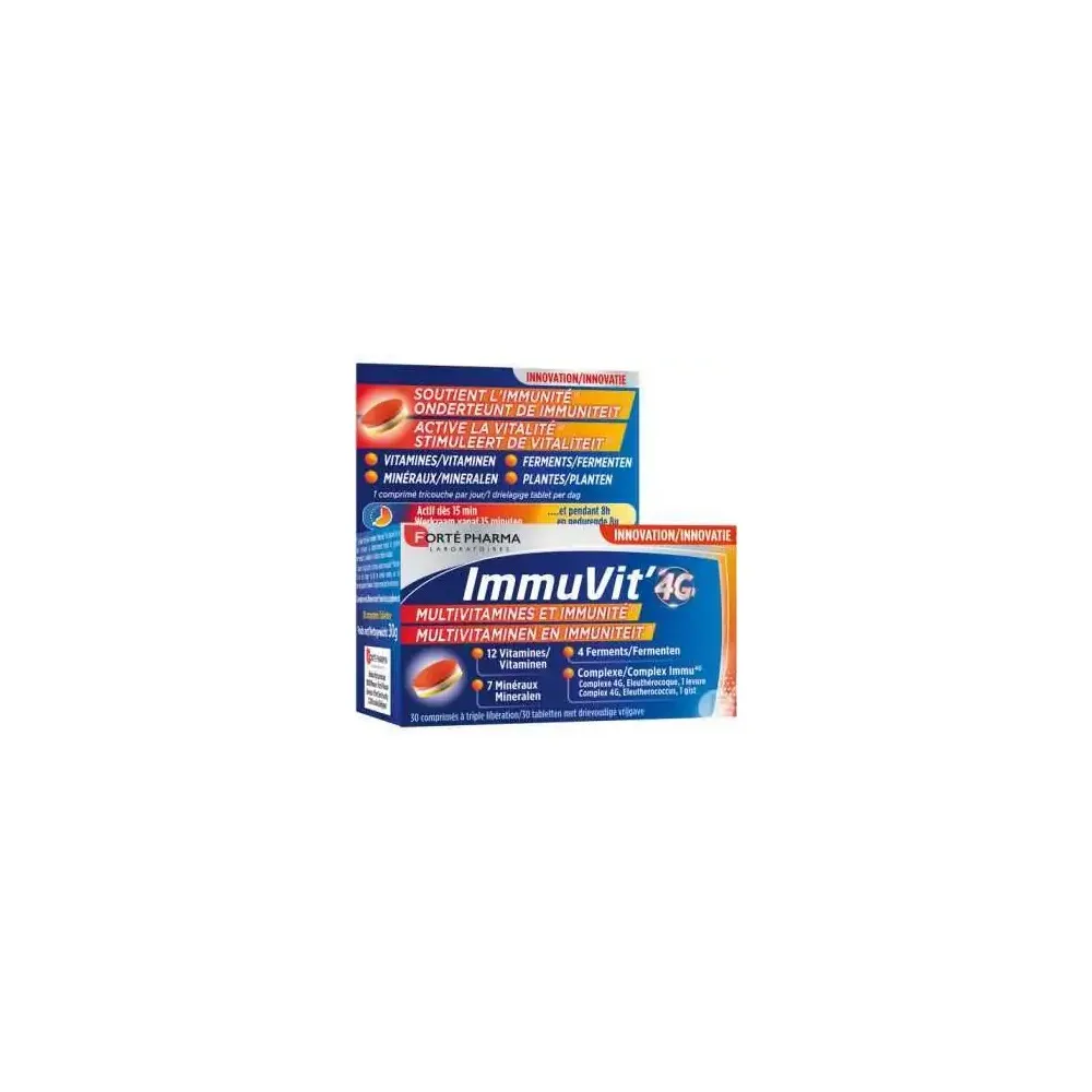 Forte Pharma Immuvit’4G متعدد الفيتامينات والمناعة 30 قرص