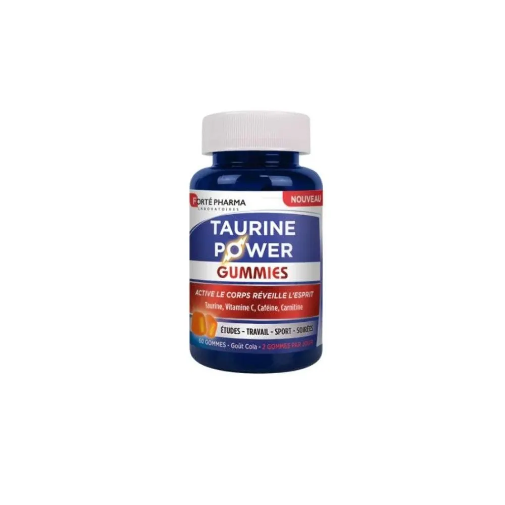 FORTE PHARMA تورين Power علكة 60 علكة بنكهة الكولا طاقة وحيوية