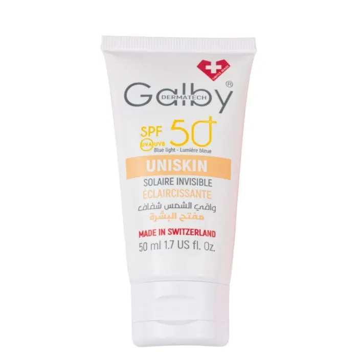 GALBY UNISKIN كريم واقي من الشمس غير مرئي مفتح SPF50+ 50 مل