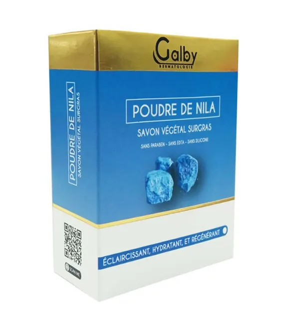 GALBY صابون نباتي مدهن مسحوق النيلة 100 غ