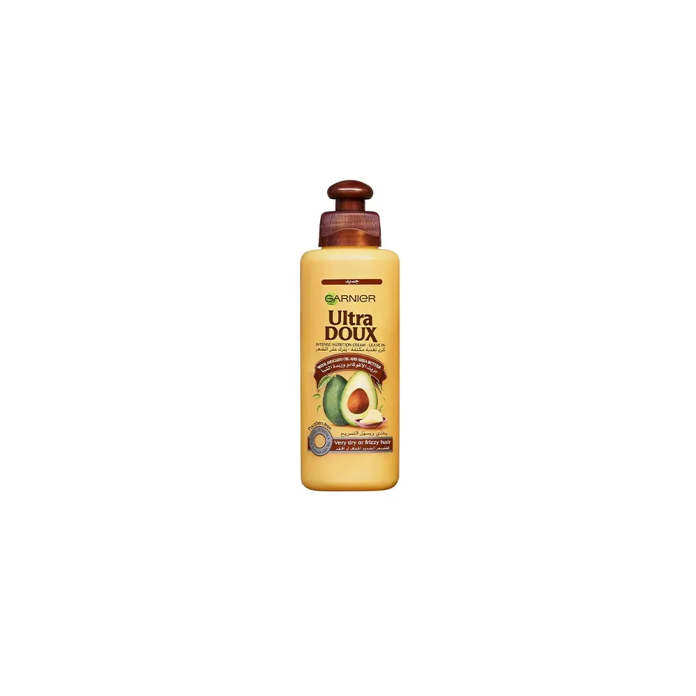Garnier Ultra Doux أفوكادو كريم تغذية مكثف بدون شطف 200 مل للشعر الجاف والتالف