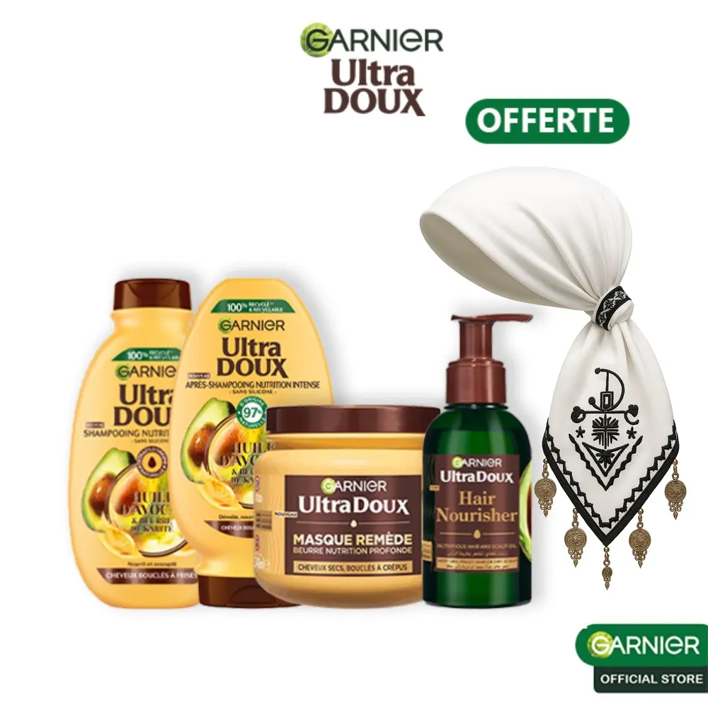 Garnier Ultra Doux Avocat Routine Pour Cheveux Ondules