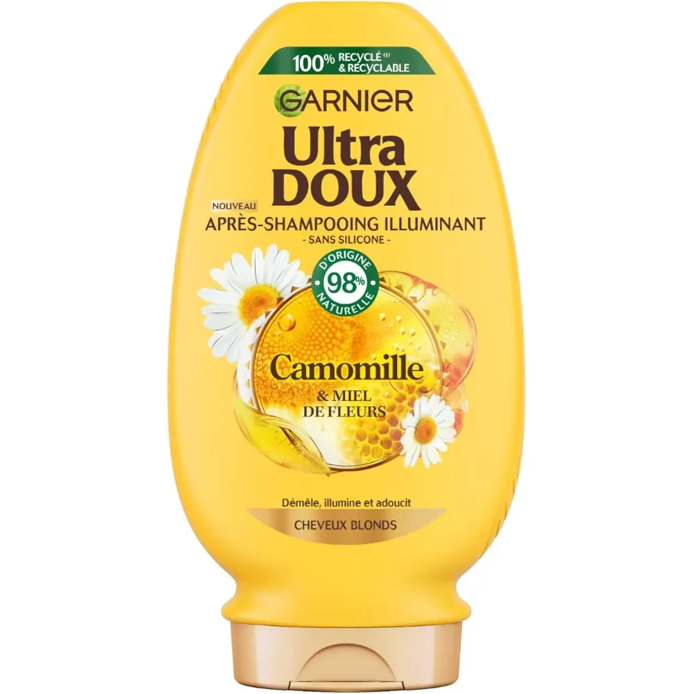 GARNIER ULTRA DOUX البابونج بلسم الشعر مضيء ولمعان 250 مل
