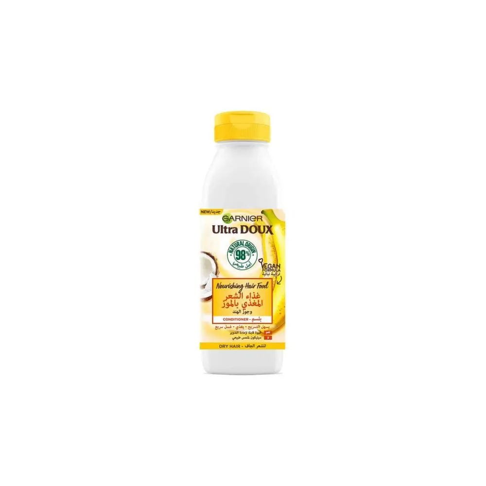 Garnier ultra doux – hair food – après shampooing nourissant à la banane pour cheveux secs 350ml